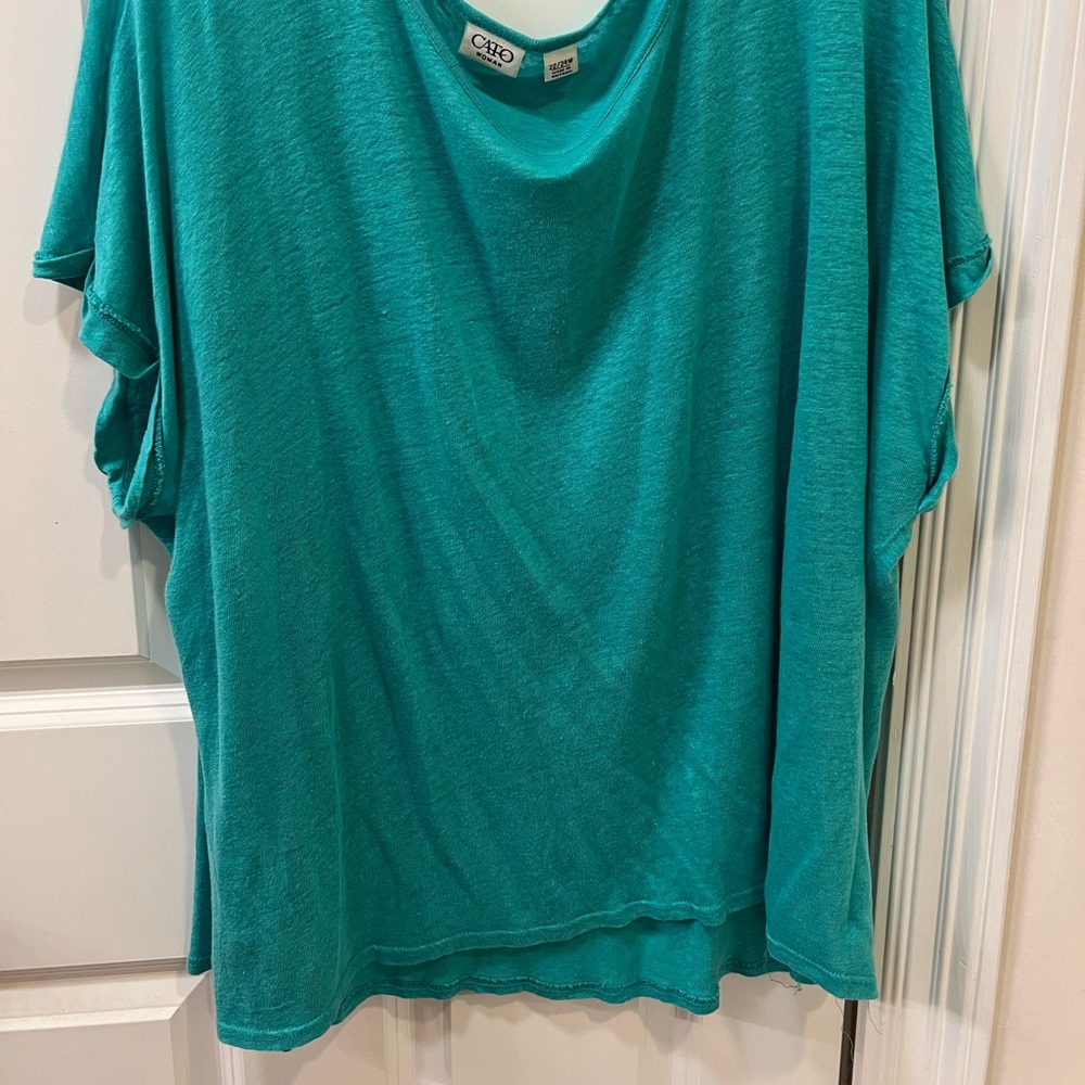 Mint green cover shirt